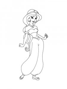 Jasmine coloring page 49 - Free printable