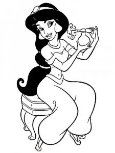 Jasmine coloring page 33 - Free printable