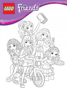 Lego Friends coloring page 4 - Free printable