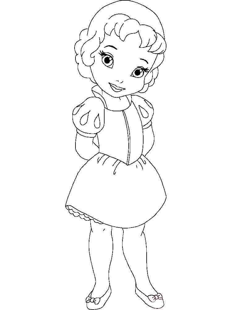 Little Princess coloring pages. Free Printable Little Princess coloring