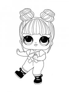 Coloring page little LOL doll
