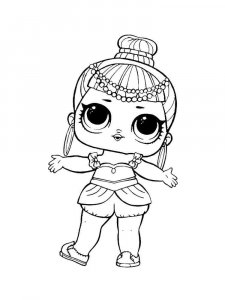 Coloring a new lol doll