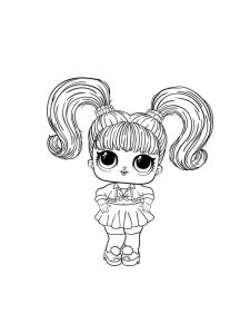 Coloring page Funny Lol doll