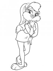 Lola Bunny coloring page 6 - Free printable