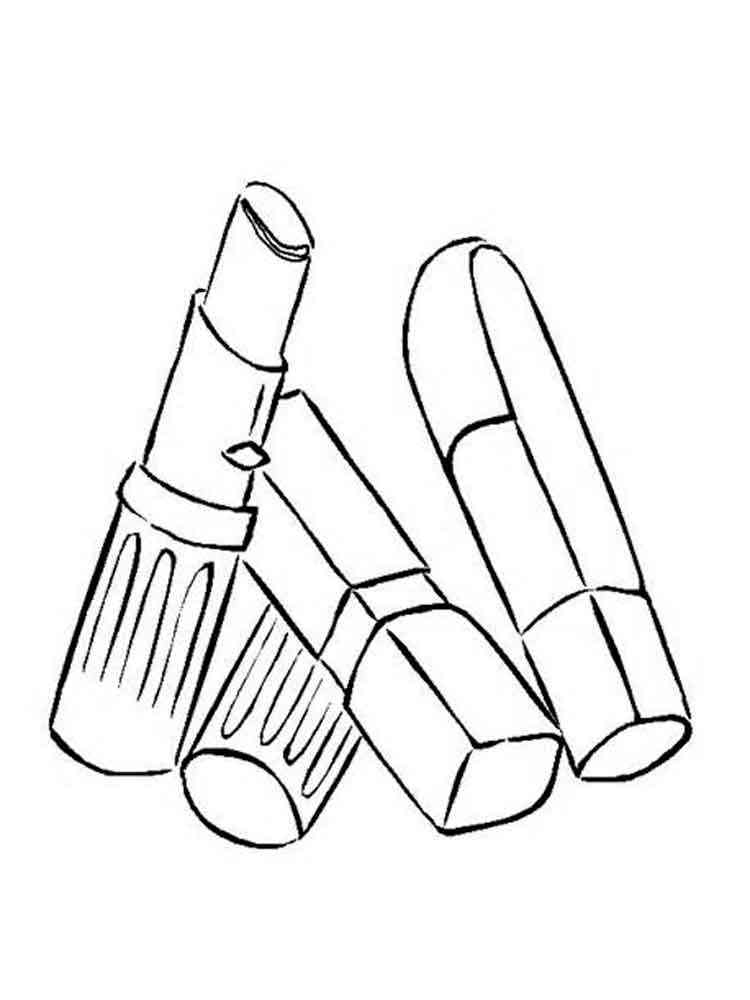 makeup coloring pages to print - photo #13