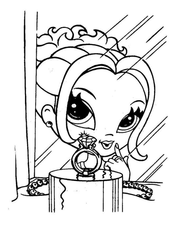 makeup coloring pages to print - photo #31