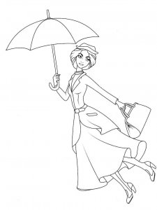 Mary Poppins coloring page 20 - Free printable