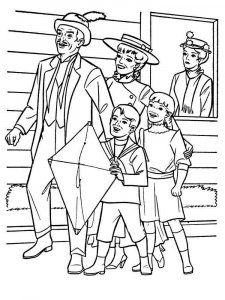 Mary Poppins coloring page 23 - Free printable