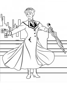 Mary Poppins coloring page 11 - Free printable