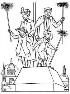 Mary Poppins coloring page 12 - Free printable