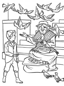 Mary Poppins coloring page 14 - Free printable