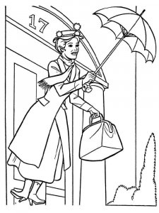 Mary Poppins coloring page 9 - Free printable