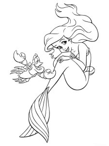 The Little Mermaid coloring page 26 - Free printable