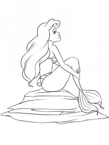 The Little Mermaid coloring page 28 - Free printable