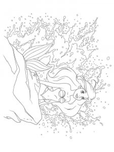 The Little Mermaid coloring page 57 - Free printable