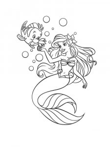 The Little Mermaid coloring page 60 - Free printable