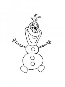 Olaf coloring page 2 - Free printable