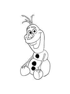 Olaf coloring page 22 - Free printable