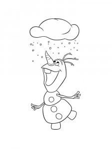 Olaf coloring page 3 - Free printable