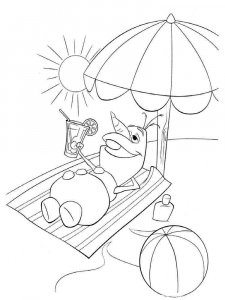 Olaf coloring page 7 - Free printable