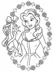Princess Belle coloring page 50 - Free printable