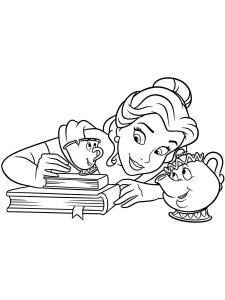 Princess Belle coloring page 54 - Free printable
