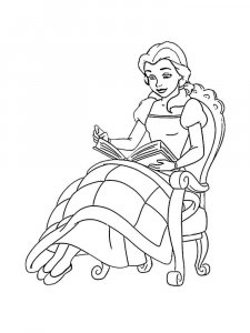 Princess Belle coloring page 57 - Free printable