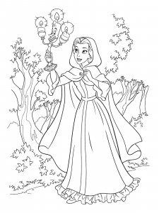 Princess Belle coloring page 42 - Free printable