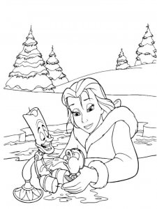 Princess Belle coloring page 47 - Free printable
