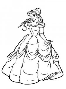 Princess Belle coloring page 12 - Free printable