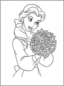 Princess Belle coloring page 17 - Free printable