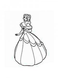 Princess Belle coloring page 18 - Free printable