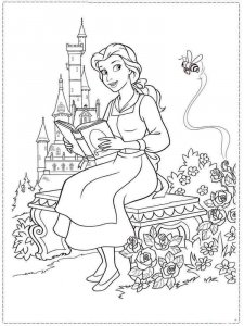 Princess Belle coloring page 20 - Free printable