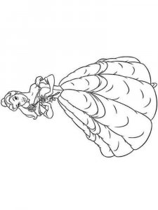 Princess Belle coloring page 21 - Free printable