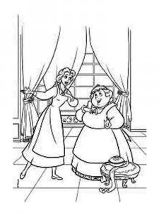 Princess Belle coloring page 25 - Free printable
