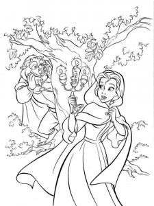 Princess Belle coloring page 27 - Free printable