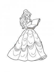 Princess Belle coloring page 31 - Free printable