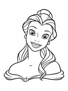 Princess Belle coloring page 33 - Free printable