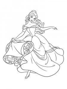 Princess Belle coloring page 36 - Free printable