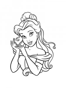 Princess Belle coloring page 37 - Free printable