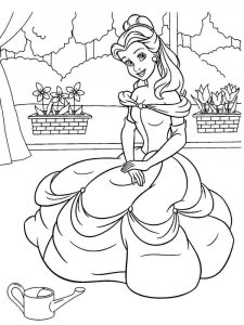 Princess Belle coloring page 38 - Free printable