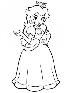 Princess Peach coloring page 11 - Free printable