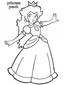 Princess Peach coloring page 12 - Free printable