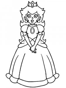 Princess Peach coloring page 14 - Free printable
