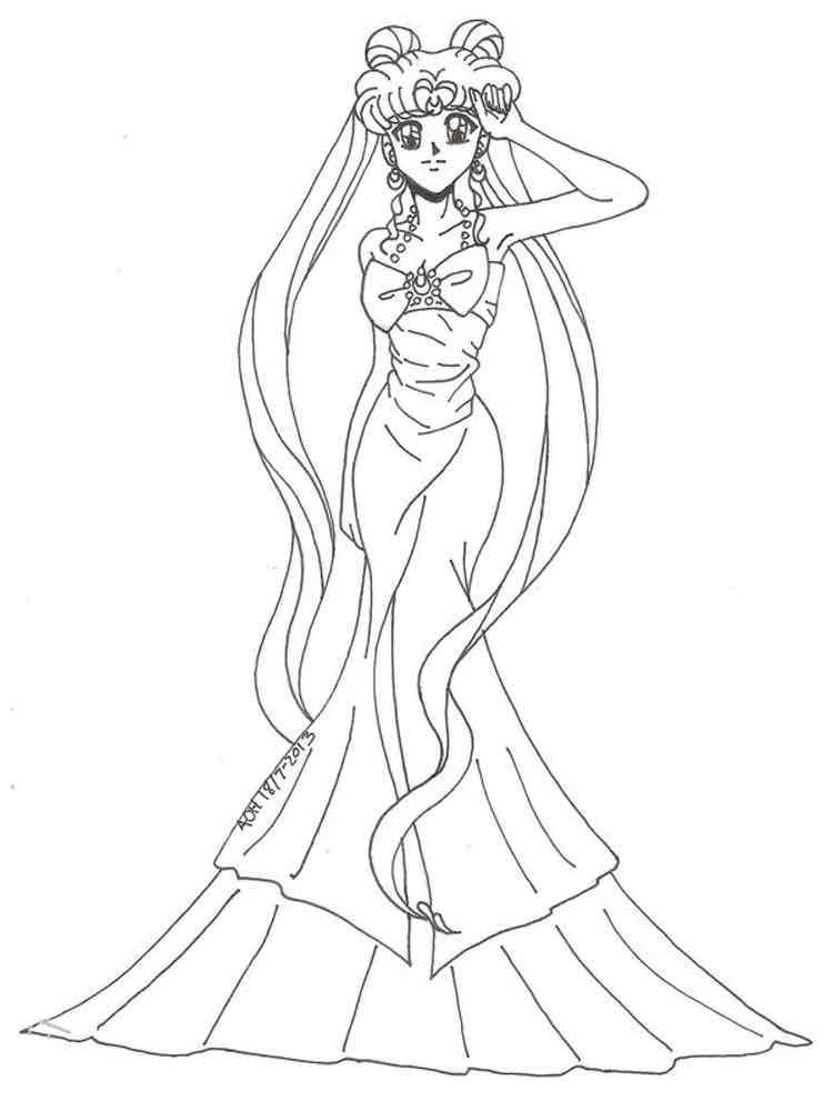 queen serenity coloring pages - photo #19