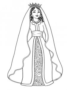 Queen coloring page 1 - Free printable