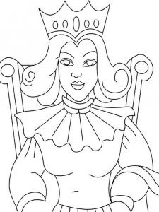 Queen coloring page 10 - Free printable