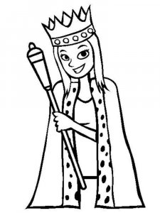 Queen coloring page 11 - Free printable