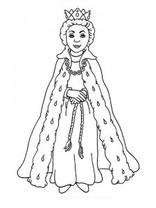 Queen coloring page 15 - Free printable