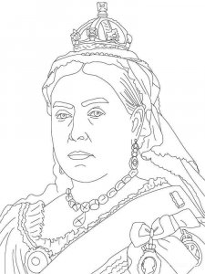 Queen coloring page 2 - Free printable